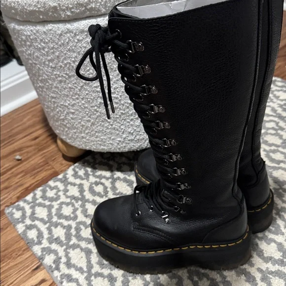 Doc Martens- Tall (knee high) Platform Lace Up Boots - Picture 5 of 10